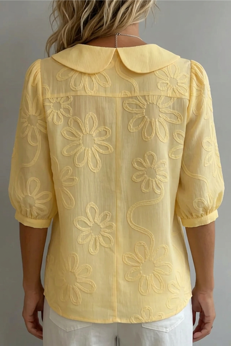 Valeria - Blusa de flores elegante