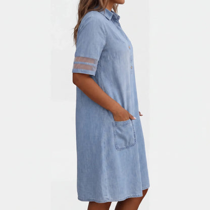 Serena | Vestido camisero vaquero