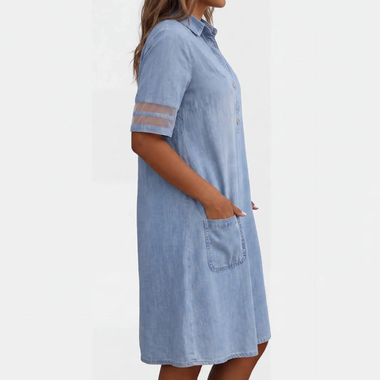 Serena | Vestido camisero vaquero