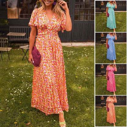 Amelia™ - Elegante vestido largo floral