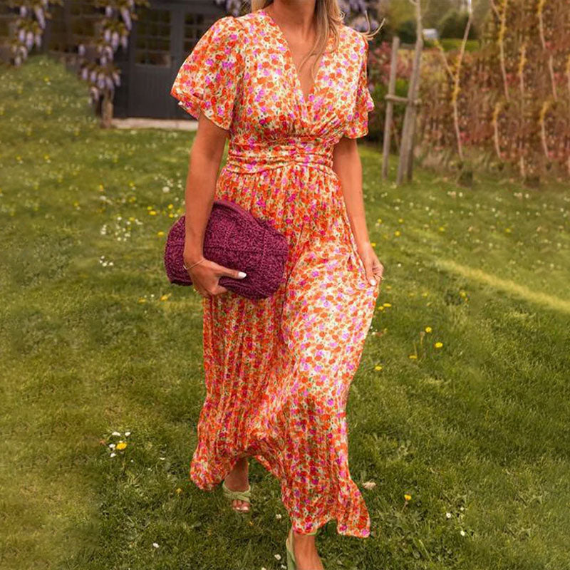 Amelia™ - Elegante vestido largo floral