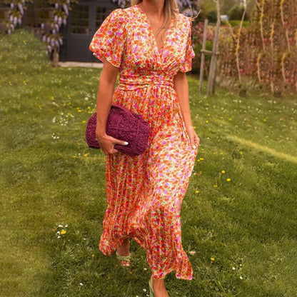 Amelia™ - Elegante vestido largo floral